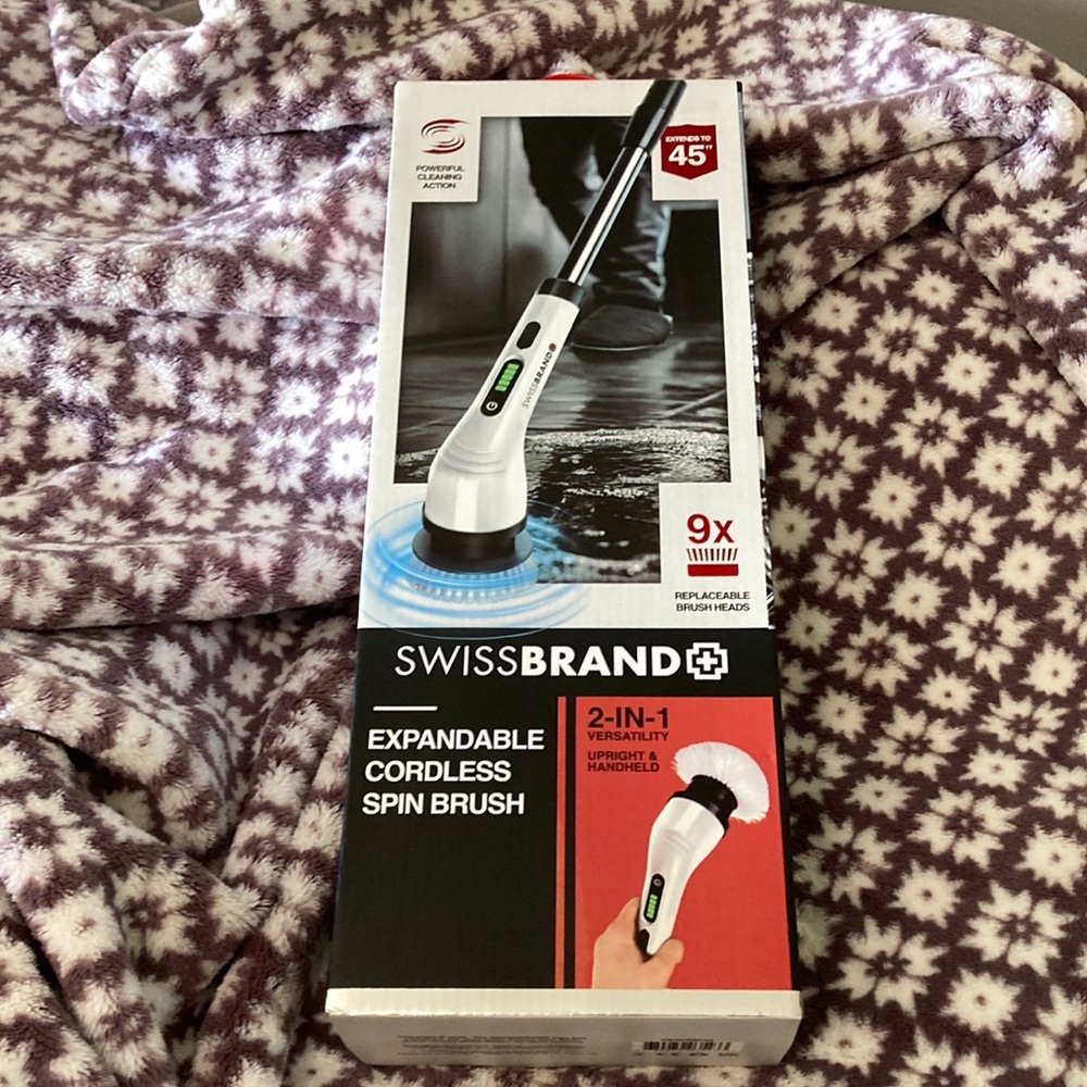 White Cordless Spin Brush